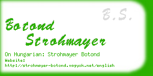 botond strohmayer business card